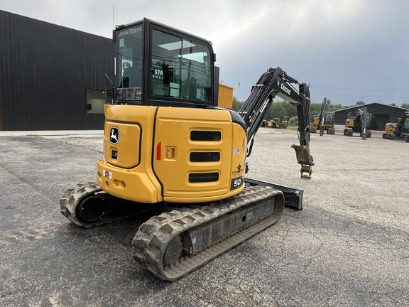 50 P TIER EXCAVATOR GEN A W/ HYD THUMB - Cab w/ AC; Long Arm; Rubber Pads; Hydraulic Thumb; w/ Blade