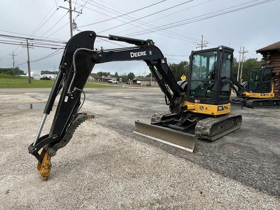 50 P TIER EXCAVATOR GEN A W/ HYD THUMB - Cab w/ AC; Long Arm; Rubber Pads; Hydraulic Thumb; w/ Blade