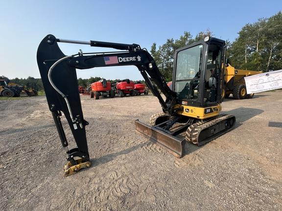 DORF - 35 P TIER EXCAVATOR GEN A - Cab w/ AC; Long Arm; Rubber Tracks; Blade