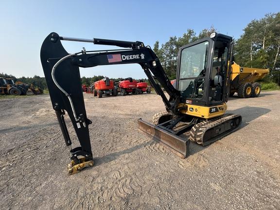 DORF - 35 P TIER EXCAVATOR GEN A - Cab w/ AC; Long Arm; Rubber Tracks; Blade