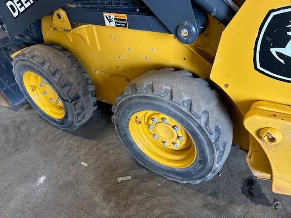 318G SKID STEER LOADER BASE - Cab w/ AC, EH Joystick Controls, Air Ride Seat; 2 Speed; Self-Leveling; Beefy Baby Tires; General Purpose Bkt
