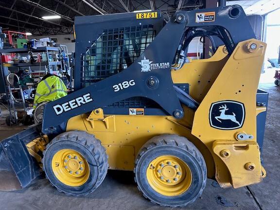 318G SKID STEER LOADER BASE - Cab w/ AC, EH Joystick Controls, Air Ride Seat; 2 Speed; Self-Leveling; Beefy Baby Tires; General Purpose Bkt