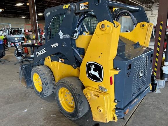318G SKID STEER LOADER BASE - Cab w/ AC, EH Joystick Controls, Air Ride Seat; 2 Speed; Self-Leveling; Beefy Baby Tires; General Purpose Bkt