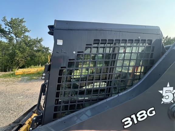 DORF,318G SKID STEER LOADER BASE -Cab w/ AC; General Purpose Bkt; Options: Camera, Self-Leveling, 2 Speed, Power Quik-Tatch, Counterweights
