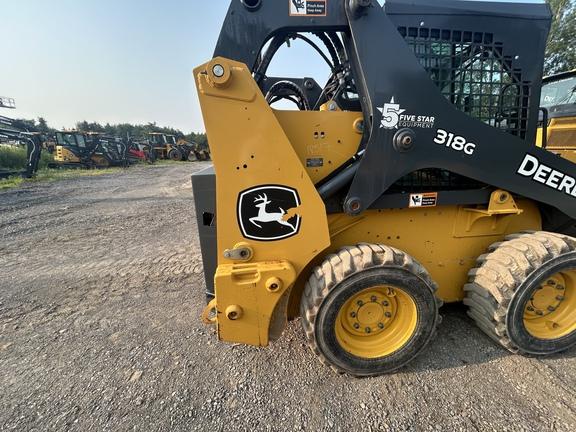 DORF,318G SKID STEER LOADER BASE -Cab w/ AC; General Purpose Bkt; Options: Camera, Self-Leveling, 2 Speed, Power Quik-Tatch, Counterweights