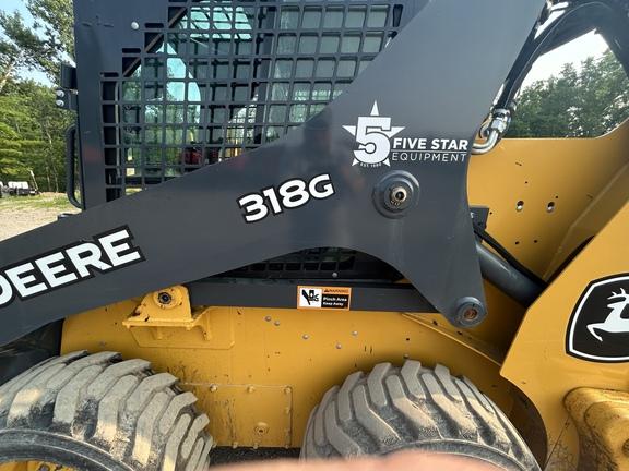 DORF,318G SKID STEER LOADER BASE -Cab w/ AC; General Purpose Bkt; Options: Camera, Self-Leveling, 2 Speed, Power Quik-Tatch, Counterweights