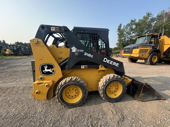 DORF,318G SKID STEER LOADER BASE -Cab w/ AC; General Purpose Bkt; Options: Camera, Self-Leveling, 2 Speed, Power Quik-Tatch, Counterweights