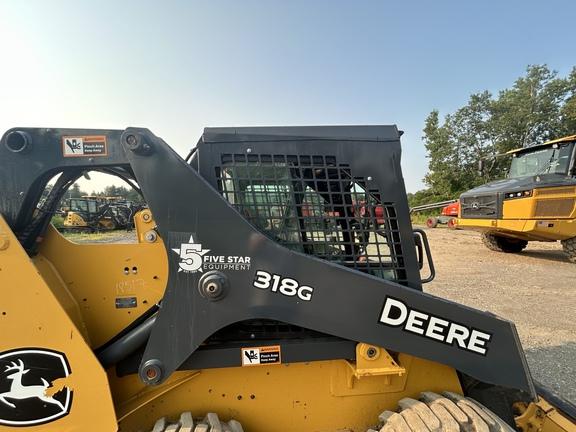 DORF,318G SKID STEER LOADER BASE -Cab w/ AC; General Purpose Bkt; Options: Camera, Self-Leveling, 2 Speed, Power Quik-Tatch, Counterweights
