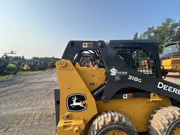 DORF,318G SKID STEER LOADER BASE -Cab w/ AC; General Purpose Bkt; Options: Camera, Self-Leveling, 2 Speed, Power Quik-Tatch, Counterweights