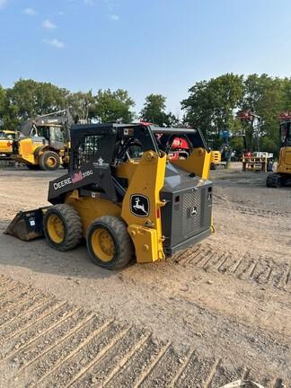 318G SKID STEER LOADER BASE - Cab w/ AC, EH Joystick Controls, Air Ride Seat; 2 Speed; Self-Leveling; Beefy Baby Tires; General Purpose Bkt