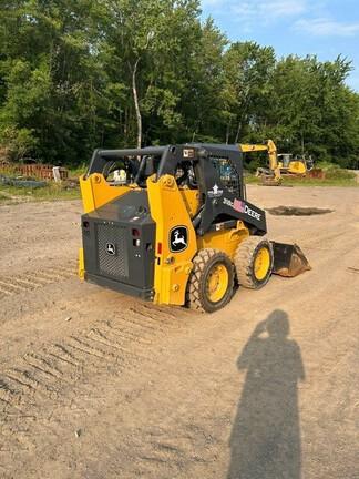 318G SKID STEER LOADER BASE - Cab w/ AC, EH Joystick Controls, Air Ride Seat; 2 Speed; Self-Leveling; Beefy Baby Tires; General Purpose Bkt