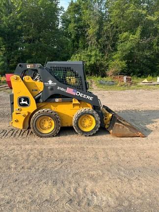 318G SKID STEER LOADER BASE - Cab w/ AC, EH Joystick Controls, Air Ride Seat; 2 Speed; Self-Leveling; Beefy Baby Tires; General Purpose Bkt