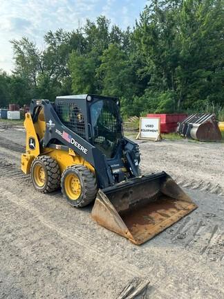 318G SKID STEER LOADER BASE - Cab w/ AC, EH Joystick Controls, Air Ride Seat; 2 Speed; Self-Leveling; Beefy Baby Tires; General Purpose Bkt