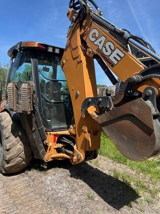 2023 CASE 580 SUPER N WT - Cab w/ AC, EH Joystick Controls, Pilot Controls; 4X4, Power Shift Trans; Extendible Dipper; Clamp, Forks, Thumb, Compactor; General Purpose Bkt; 19.5 Tires; Options: Aux Hydraulics