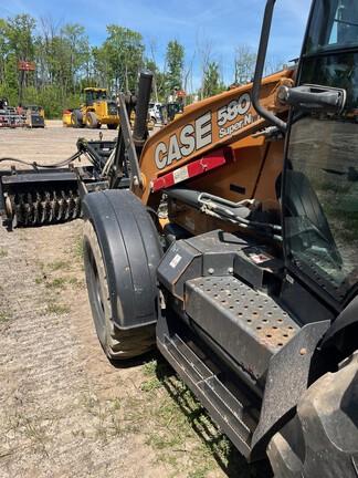 2023 CASE 580 SUPER N WT - Cab w/ AC, EH Joystick Controls, Pilot Controls; 4X4, Power Shift Trans; Extendible Dipper; Clamp, Forks, Thumb, Compactor; General Purpose Bkt; 19.5 Tires; Options: Aux Hydraulics