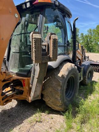 2023 CASE 580 SUPER N WT - Cab w/ AC, EH Joystick Controls, Pilot Controls; 4X4, Power Shift Trans; Extendible Dipper; Clamp, Forks, Thumb, Compactor; General Purpose Bkt; 19.5 Tires; Options: Aux Hydraulics