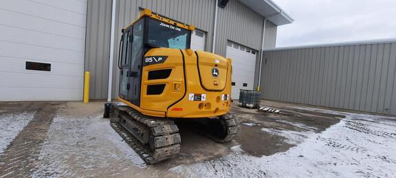 2023 John Deere 85 P TIER EXCAVATOR GEN A; Cab w/ AC; Medium Arm; Standard Track, Rubber Tracks; 18" Pads; Hydraulic Thumb