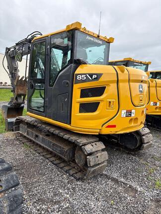 2023 John Deere 85 P TIER EXCAVATOR GEN A; Cab w/ AC; Medium Arm; Standard Track, Rubber Tracks; 18" Pads; Hydraulic Thumb