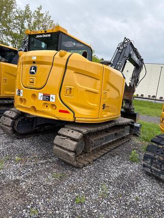 2023 John Deere 85 P TIER EXCAVATOR GEN A; Cab w/ AC; Medium Arm; Standard Track, Rubber Tracks; 18" Pads; Hydraulic Thumb