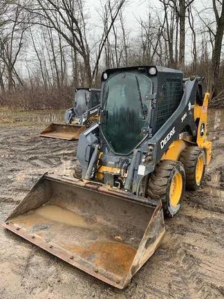 318G SKID STEER LOADER BASE - Cab w/ AC, EH Joystick Controls, Air Ride Seat; 2 Speed; Self-Leveling; Beefy Baby Tires; General Purpose Bkt