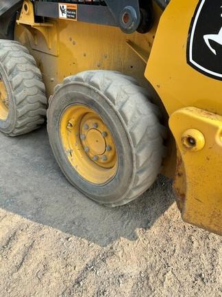 318G SKID STEER LOADER BASE - Cab w/ AC, EH Joystick Controls, Air Ride Seat; 2 Speed; Self-Leveling; Beefy Baby Tires; General Purpose Bkt