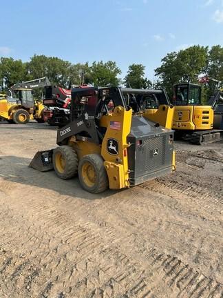 318G SKID STEER LOADER BASE - Cab w/ AC, EH Joystick Controls, Air Ride Seat; 2 Speed; Self-Leveling; Beefy Baby Tires; General Purpose Bkt