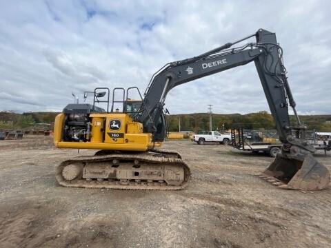2023 John Deere 160 P EXCAVATOR BASE - Cab w/ AC; Long Arm; Standard Boom; Standard Track; 600 mm (24 in.) Pads; Coupler, Hydraulic Thumb