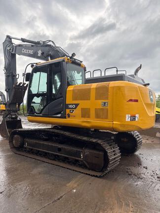 2023 John Deere 160 P EXCAVATOR BASE - Cab w/ AC; Long Arm; Standard Boom; Standard Track; 600 mm (24 in.) Pads; Coupler, Hydraulic Thumb