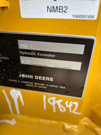 DORF 35 P TIER EXCAVATOR GEN A - Cab w/ AC; Long Arm; Rubber Tracks; Angle Blade