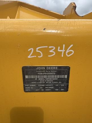744 P-TIER 4WD LOADER - Cab w/ AC, EH Joystick Controls; 26.5 Tires, Radials; General Purpose Bkt; Options: Rear Camera