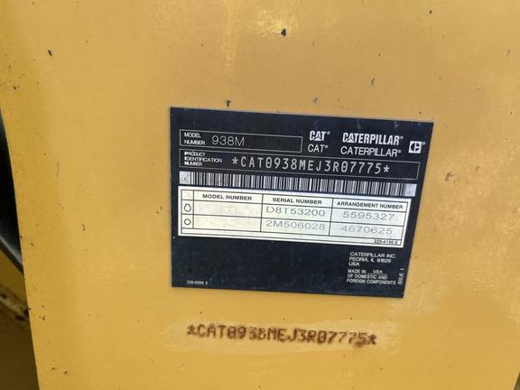 2019 CATERPILLAR 938HM - Cab w/ AC; Dual Diff Locks; 20.5 Tires; High Lift Boom; General Purpose Bkt; Options: Ride Control
