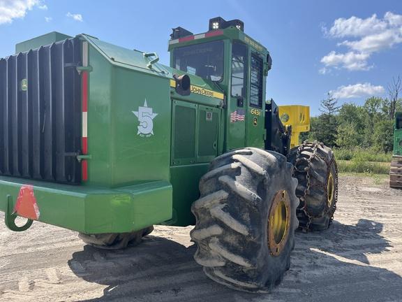 643K WHEELED FELLER BUNCHER - Cab w/ AC; Heavy Duty Axles; 28L Tires; Saw - Continuous