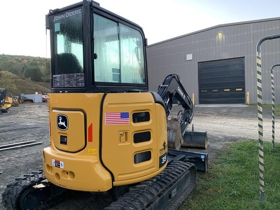 35 P TIER EXCAVATOR GEN A; Cab w/ AC; Standard Arm; Rubber Tracks; Hydraulic Thumb; w/ Blade