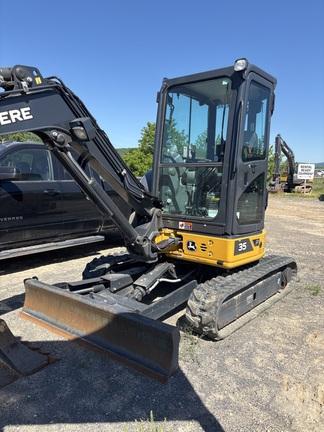 35 P TIER EXCAVATOR GEN A; Cab w/ AC; Standard Arm; Rubber Tracks; Hydraulic Thumb; w/ Blade