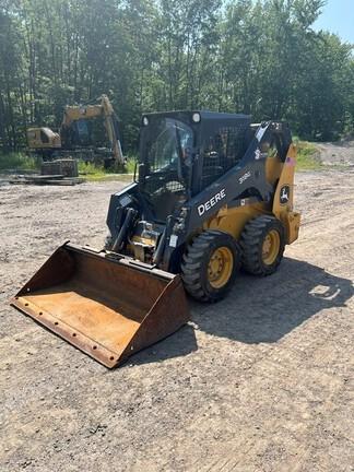 318G SKID STEER LOADER BASE - Cab w/ AC, EH Joystick Controls, Air Ride Seat; 2 Speed; Self-Leveling; Beefy Baby Tires; General Purpose Bkt