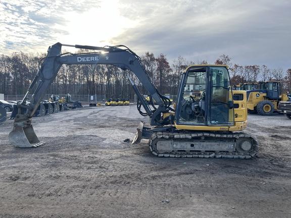 2019 John Deere 85G EXC - Cab w/ AC; Rubber Pads; 18" Pads; Aux Hydraulics, Coupler; 24" Bucket; w/ Blade