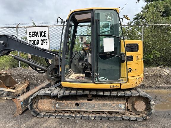 2019 John Deere 85G EXC - Cab w/ AC; Rubber Pads; 18" Pads; Aux Hydraulics, Coupler; 24" Bucket; w/ Blade