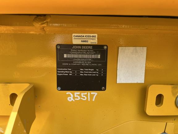 624 P-TIER 4WD LOADER - Cab w/ AC, Joystick Controls; 20.5 Tires; General Purpose Bkt; Options: Rear Camera