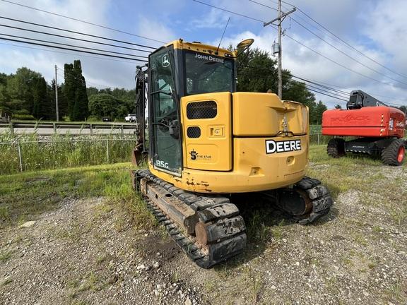 2019 John Deere 85G EXC - Cab w/ AC; Rubber Pads; 18" Pads; Aux Hydraulics, Coupler; 24" Bucket; w/ Blade