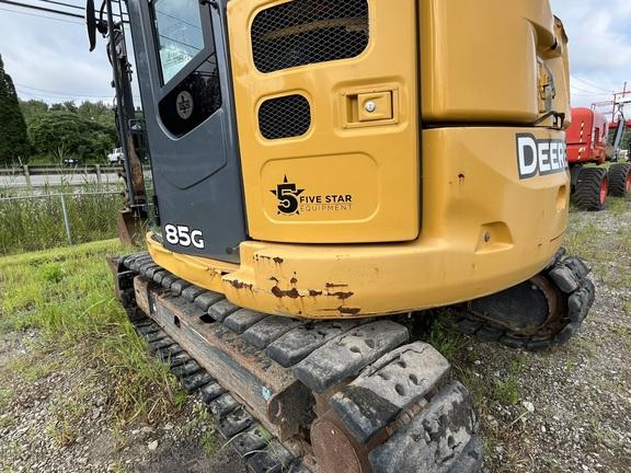 2019 John Deere 85G EXC - Cab w/ AC; Rubber Pads; 18" Pads; Aux Hydraulics, Coupler; 24" Bucket; w/ Blade