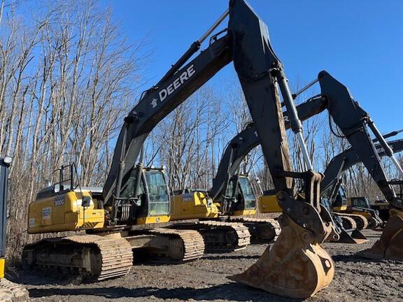 300GLC EXCAVATOR BASE - Cab w/ AC, Cntrl Pattern Select; Long Arm; Wide Pads; 32" Pads; Coupler; w/ Bucket