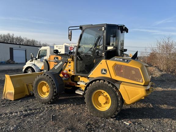 2023 John Deere 304 G FOUR WHL DRIVE LOADER - Cab w/ AC; General Purpose Bkt; 405/70R20 Tires; Options: Ride Control