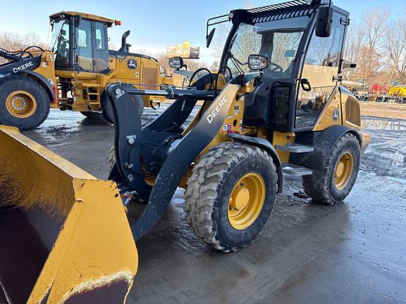 2023 John Deere 304 G FOUR WHL DRIVE LOADER - Cab w/ AC; General Purpose Bkt; 405/70R20 Tires; Options: Ride Control