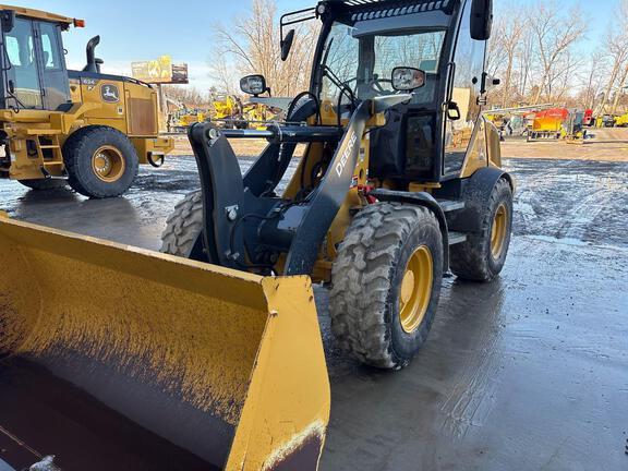 2023 John Deere 304 G FOUR WHL DRIVE LOADER - Cab w/ AC; General Purpose Bkt; 405/70R20 Tires; Options: Ride Control
