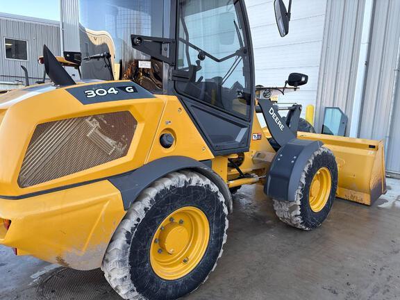 2023 John Deere 304 G FOUR WHL DRIVE LOADER - Cab w/ AC; General Purpose Bkt; 405/70R20 Tires; Options: Ride Control