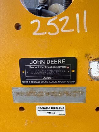 304 G FOUR WHL DRIVE LOADER - Cab w/ AC; General Purpose Bkt; 405/70R20 Tires; Options: Ride Control