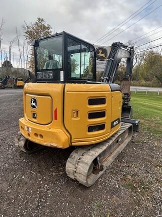 60G COMPACT EXCAVATOR - Cab w/ AC, Cntrl Pattern Select; Rubber Tracks; 24" Bucket; Aux Hydraulics, Coupler, Hydraulic Thumb; Angle Blade