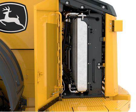 The cooling system has ground level serviceability capabilities