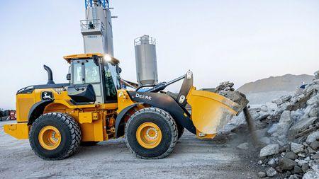 644 X-Tier in a rock quarry