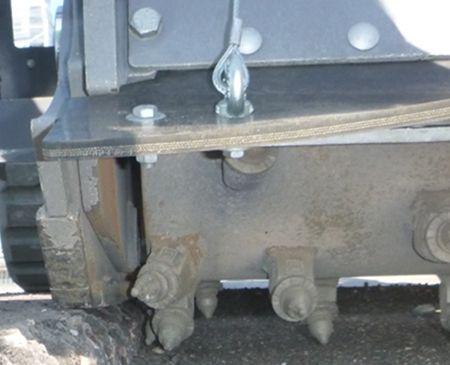 Zero edge view of Cold Planer
